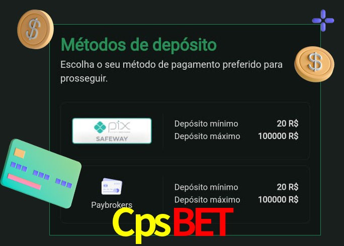 O cassino Cpsbet oferece uma grande variedade de métodos de pagamento